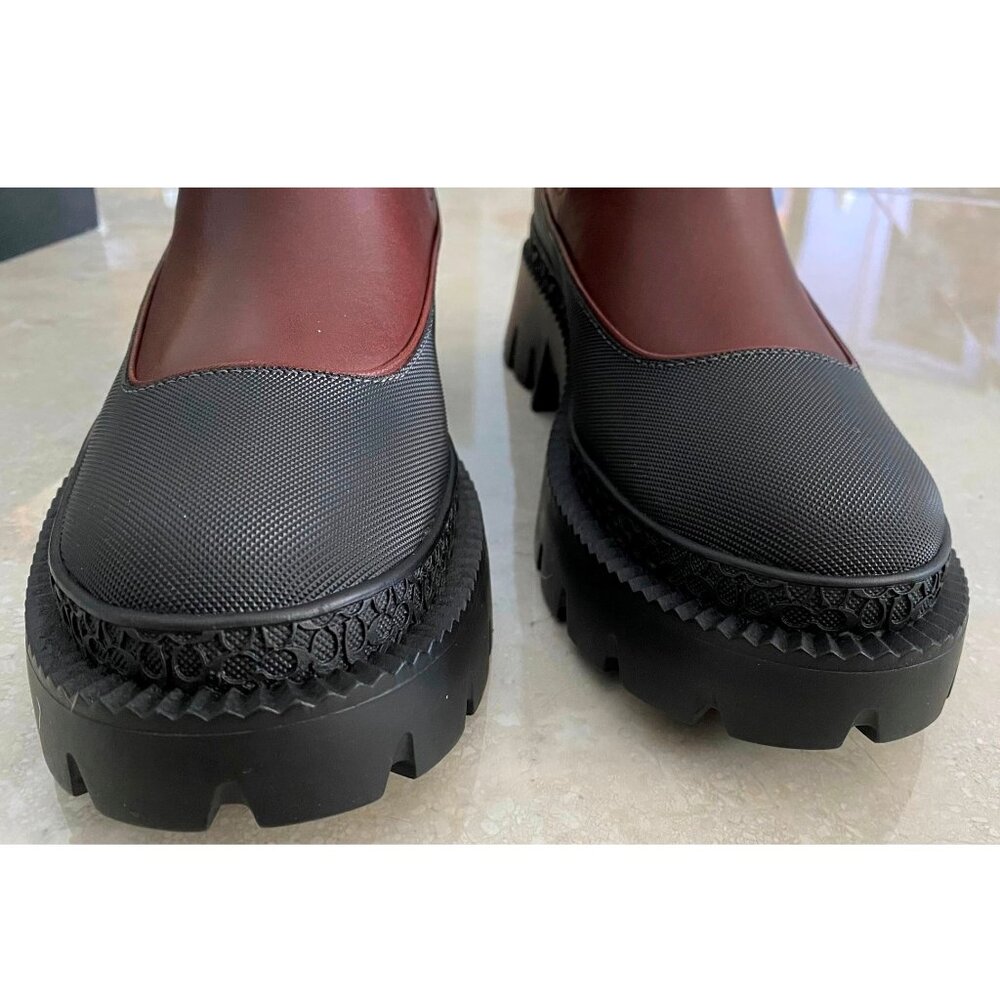 COACH Jayla Leather Ankle Bootie in Walnut Brown NEW IN BOX! 7 Boot Boots - Picture 5 of 13